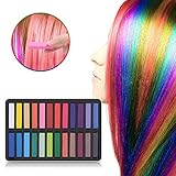 Ameauty Hair Chalk Set, 24 Hair Dye Colors Non-Toxic Washable Temporary Hair Chalk for Girls Kids...