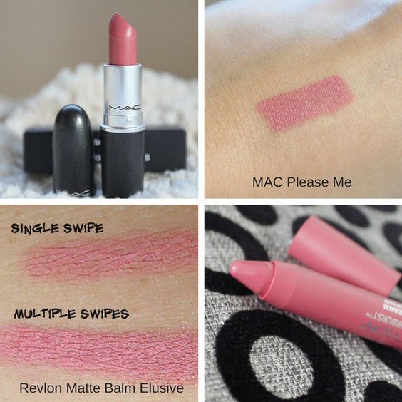 MAC Please Me and Revlon Matte Balm Elusive | MAC Lipstick Dupes | The Ultimate Guide | mac lipstick dupes list | mac lipstick dupes