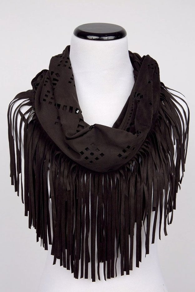 Charcoal Grey Fringe Scarf | Best Holiday Outfits You Can Rock This Christmas