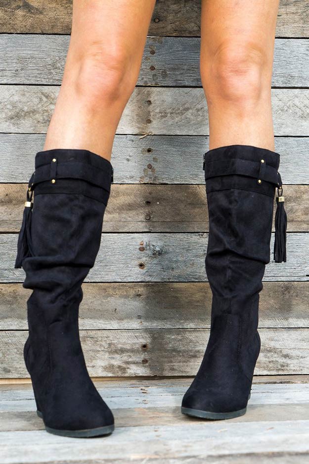 Ester Wedge boots | Best Holiday Outfits You Can Rock This Christmas