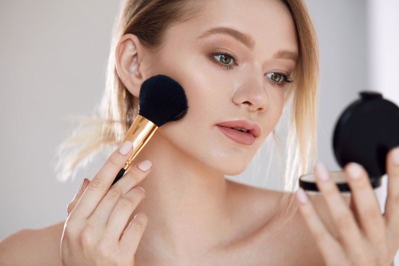 facial-cosmetics-closeup-beautiful-girl-fresh | Essential Face Brushes You Need In Your Makeup Arsenal | Best face brush