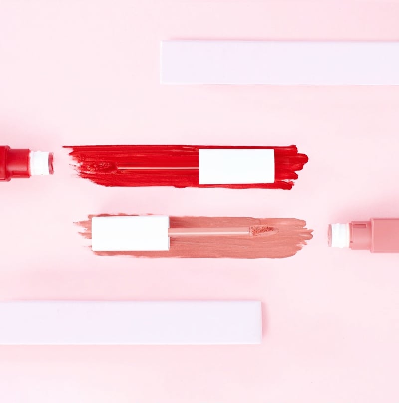 red and nude lipsticks | best drugstore lip gloss plumper